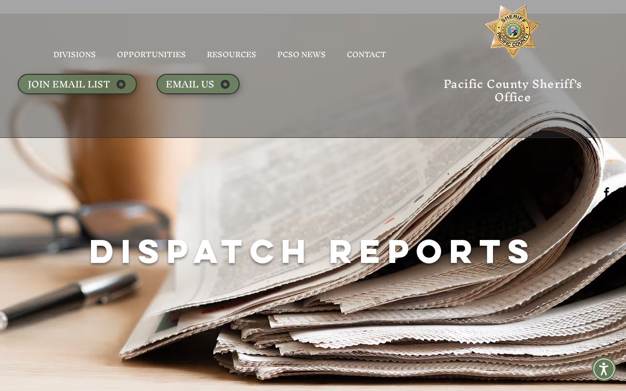 Pacific County arrest and dispatch report summaries