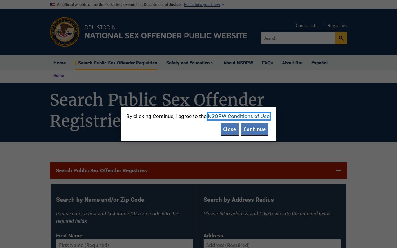 Pacific County sex offender search through the national public registry