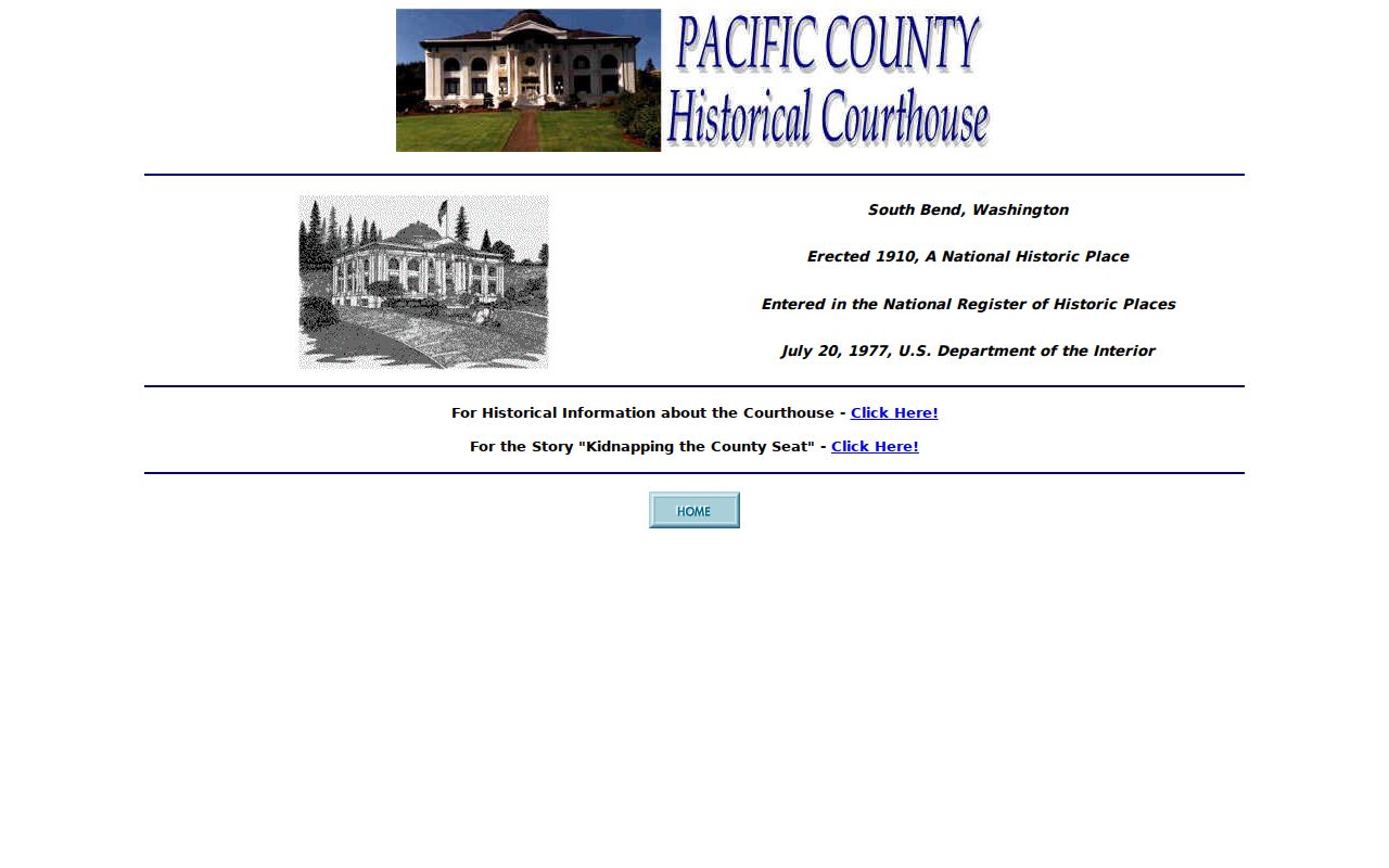Pacific County criminal records historic courthouse