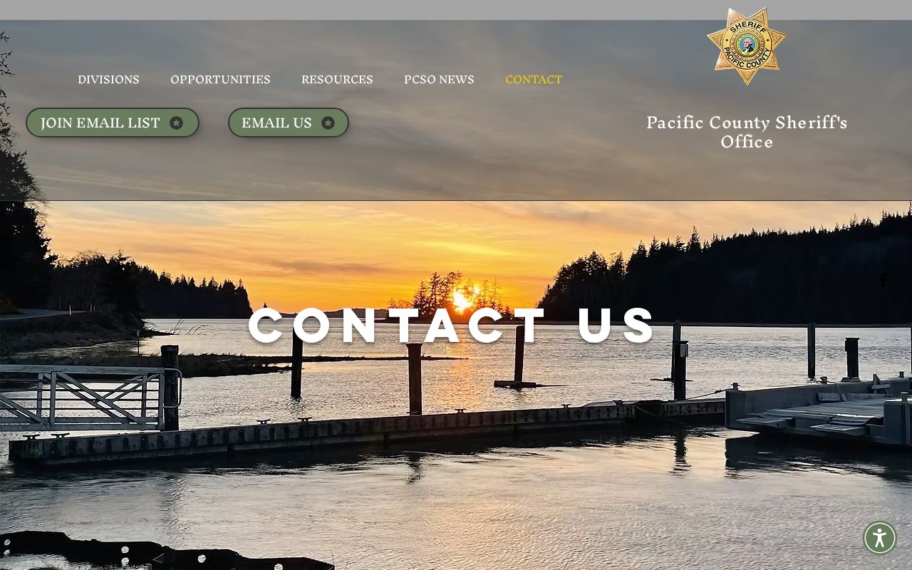 Pacific County criminal history sheriff records counters